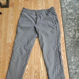 Lululemon Commission Pants Size 33 Slim Fit - Light Gray